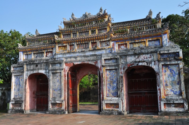 Hue – cisárske Hue je mestom s najkrajšími bránami.