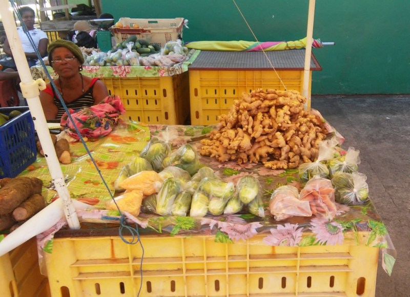 Trh s ovocím a zeleninou, ktorý sa zaraďuje medzi najlepšie v Karibiku.