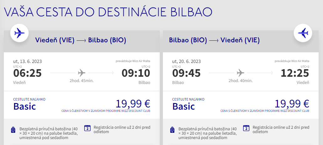 ŠPANIELSKO - Bilbao z Viedne s letenkami od 40 eur