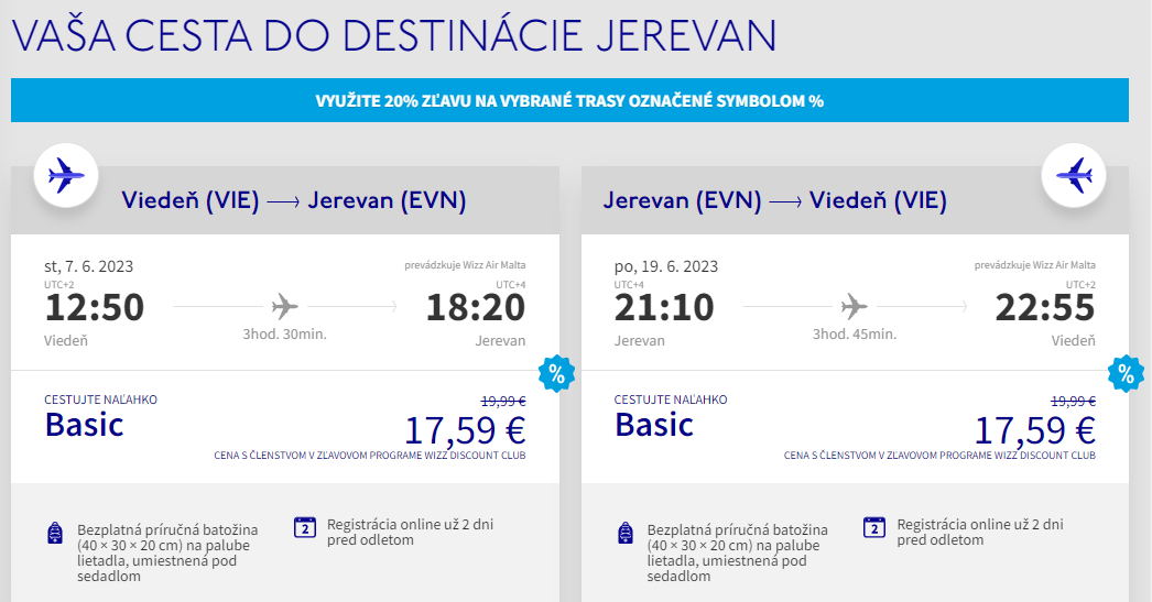 ARMÉNSKO - Jerevan z Viedne s letenkami od 35 eur