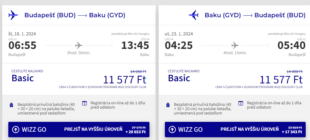 AZERBAJDŽAN - Baku z Budapešti s letenkami od 60 eur