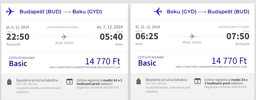 AZERBAJDŽAN - Baku z Budapešti s letenkami od 74 eur