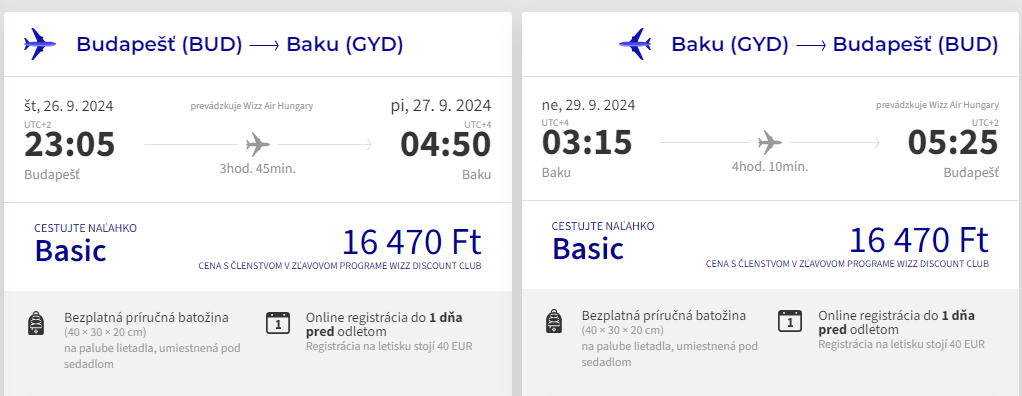 AZERBAJDŽAN - Baku z Budapešti s letenkami od 84 eur