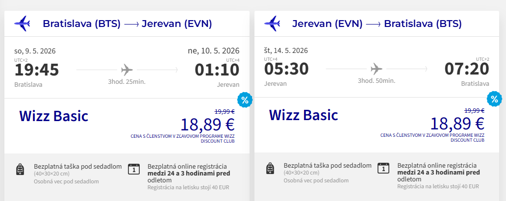 Arménsko - Jerevan z Bratislavy s letenkami od 38 eur