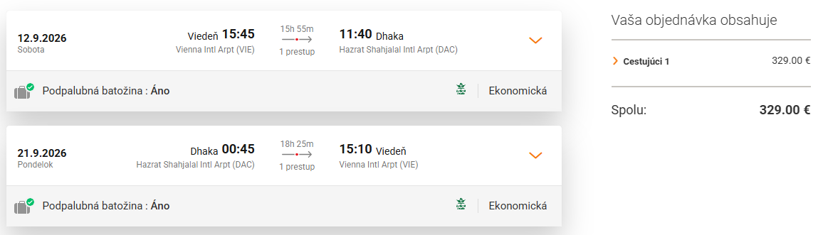 BANGLADÉŠ - Dhaka z Viedne s letenkami od 329 eur