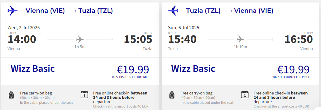 BOSNA A HERCEGOVINA ZAČIATKOM PRÁZDNIN - Tuzla z Viedne s letenkami od 40 eur