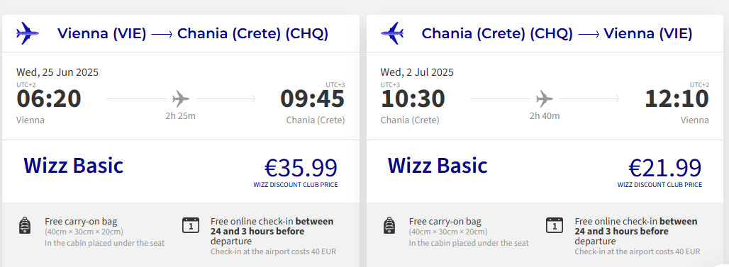 Chania z Viedne s letenkami od 58 eur