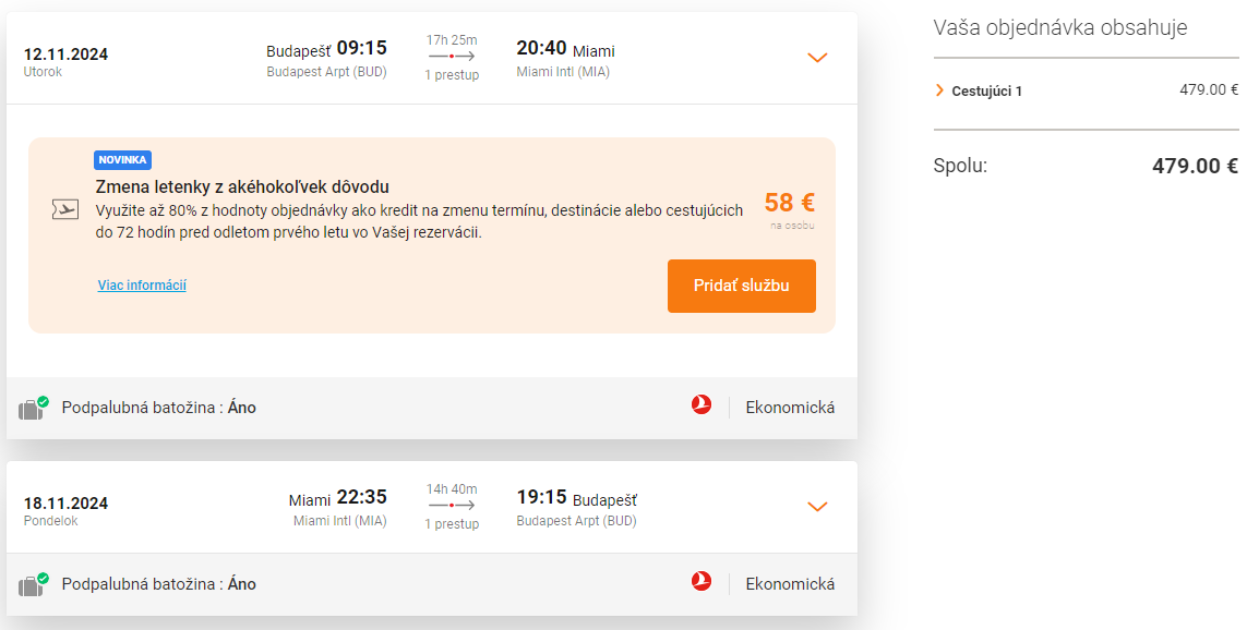 FLORIDA S TURKISH AIRLINES - Miami z Budapešti s letenkami od 479 eur