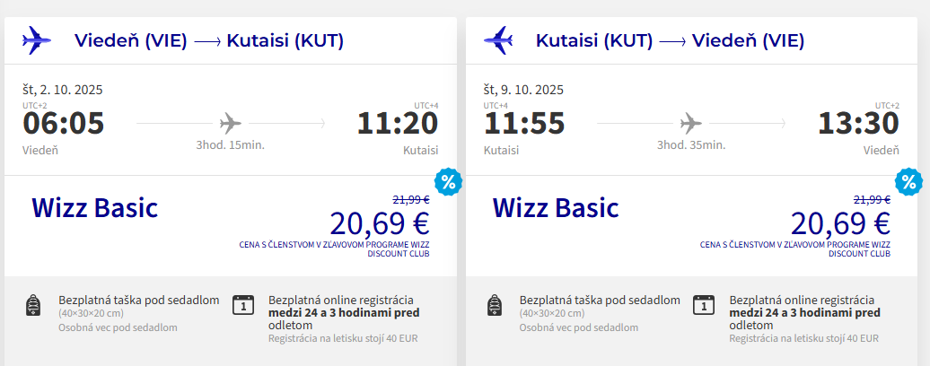 GRUZÍNSKO - Kutaisi z Viedne s letenkami od 41 eur