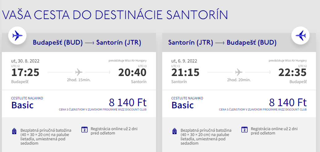 Grécky ostrov Santorini z Budapešti s letenkami od 41 eur