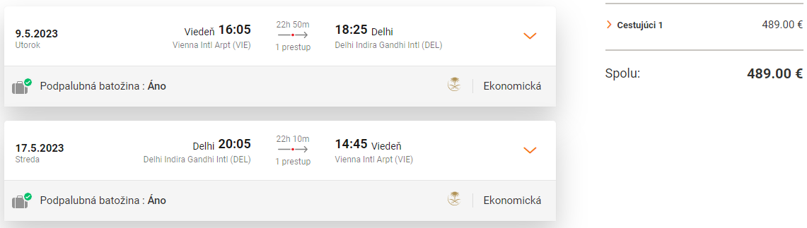 INDIA - Dillí z Viedne s letenkami od 489 eur