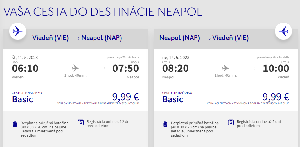 Jarný Neapol aj na predĺžený víkend. Spiatočné letenky z Viedne od 20 eur