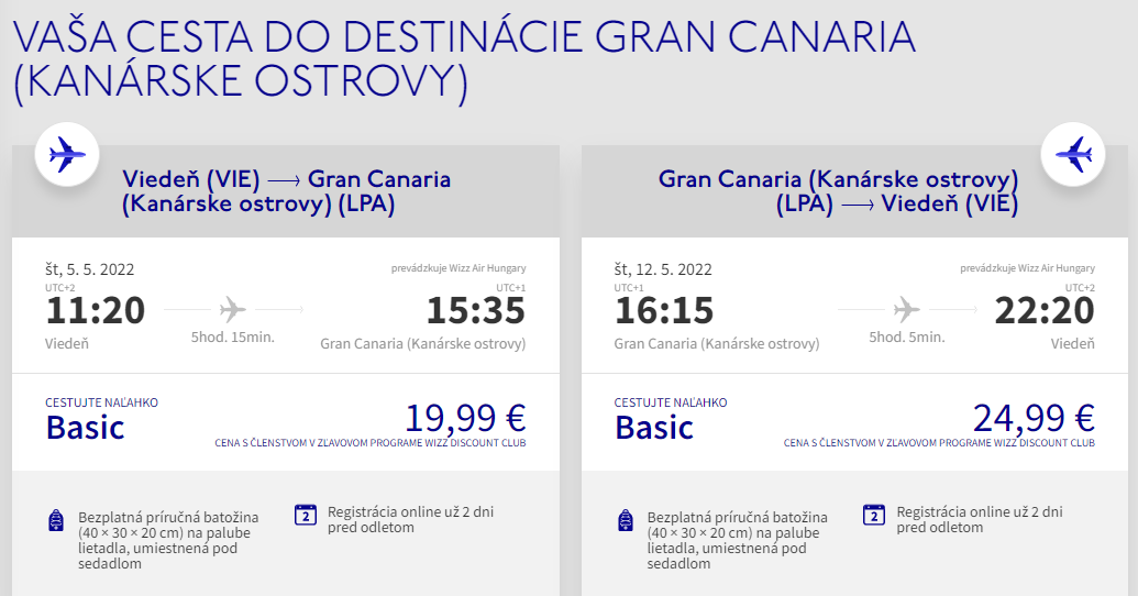 KANÁRSKE OSTROVY - Gran Canaria z Viedne s letenkami od 45 eur