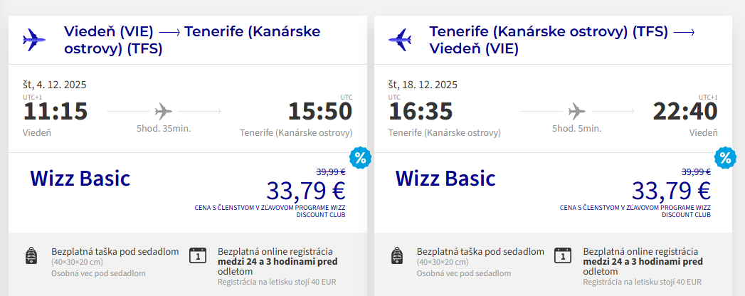KANÁRSKE OSTROVY - Tenerife z Viedne s letenkami od 64 eur
