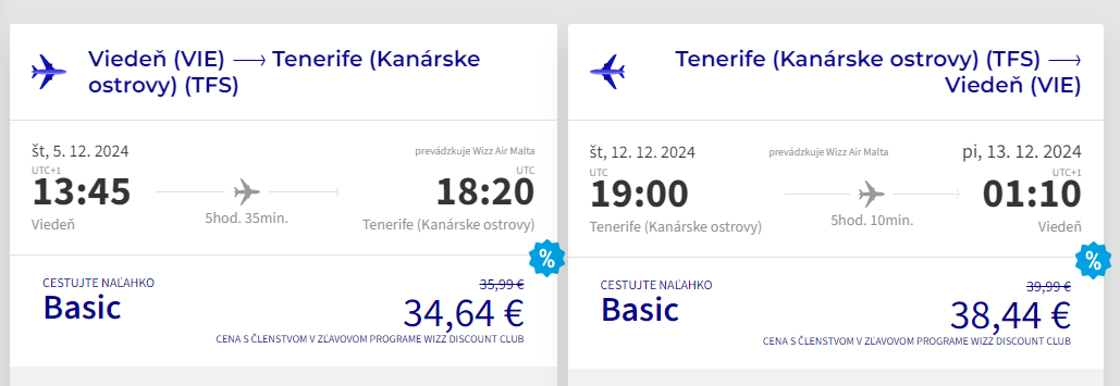 KANÁRSKE OSTROVY - Tenerife z Viedne s letenkami od 73 eur