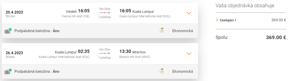 Kuala Lumpur s odletom z Viedne a návratom do Mníchova s letenkami od 369 eur