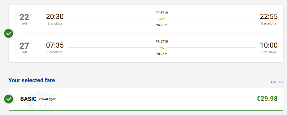 LETENKY DO ŠPANIELSKA - Barcelona z Bratislavy od 30 eur