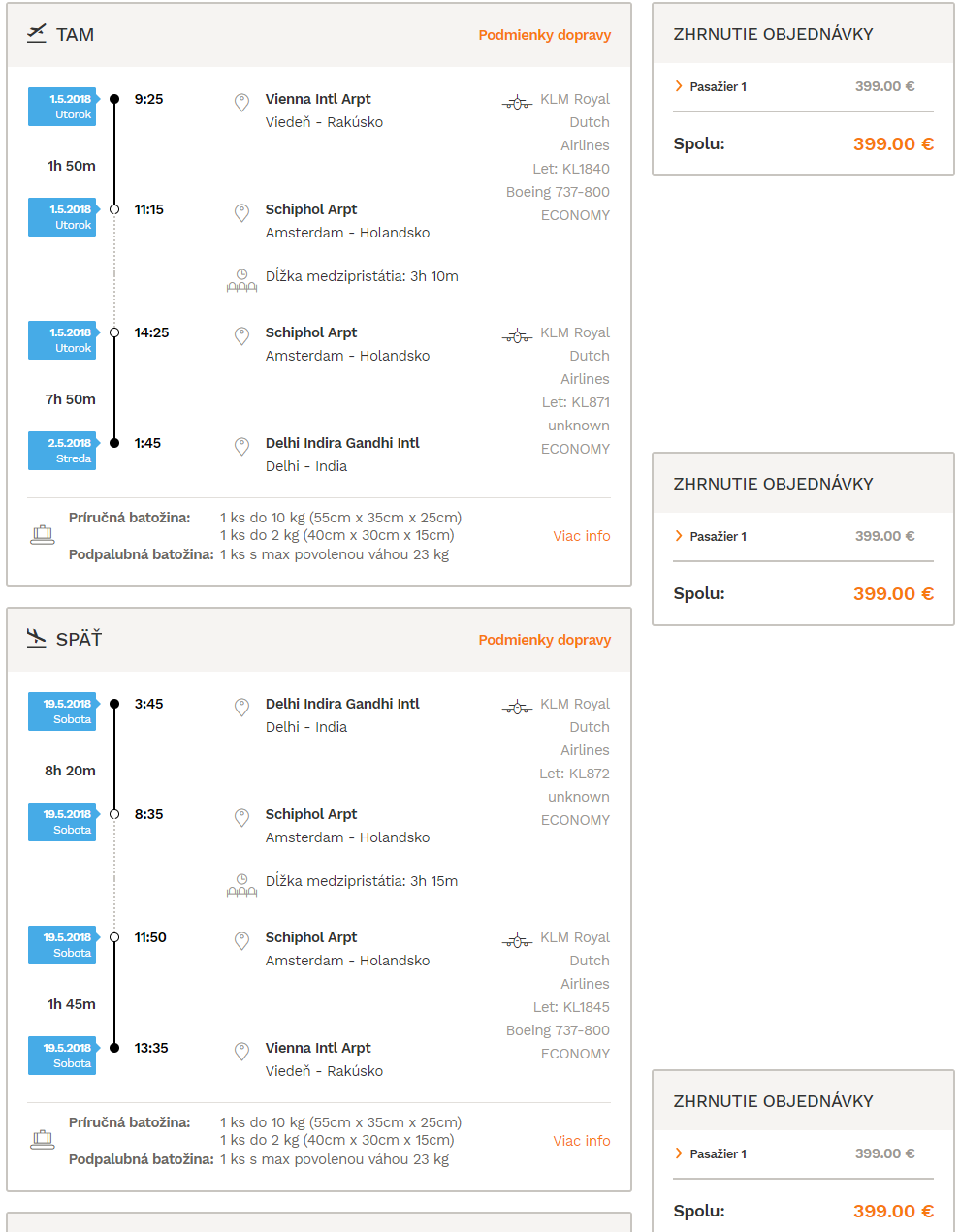 LETENKY DO INDIE - Dillí z Viedne s KLM od 399 eur