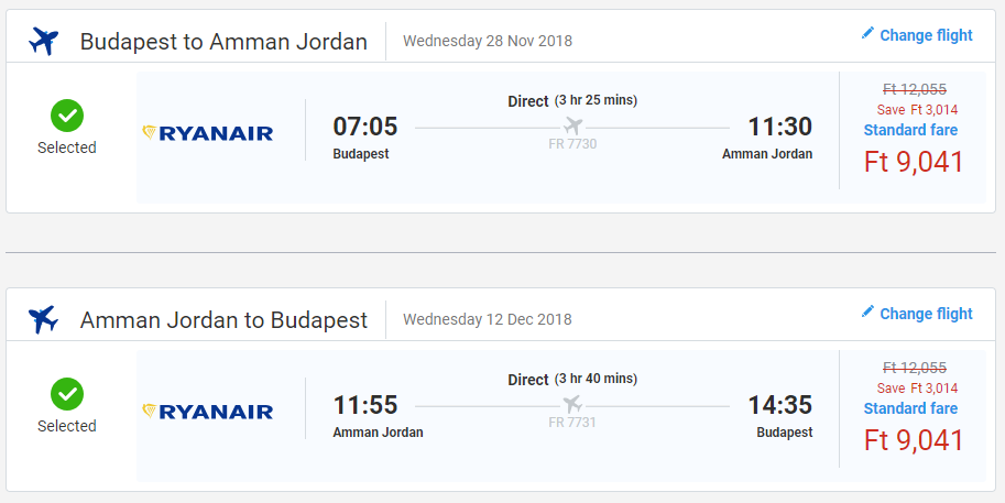 LETENKY DO JORDÁNSKA - Ammán z Budapešti od 56 eur