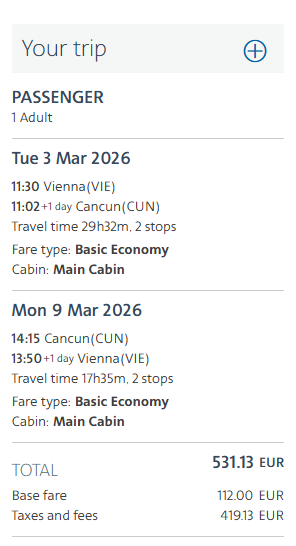 LETENKY DO MEXIKA - Cancun z Viedne od 531 eur