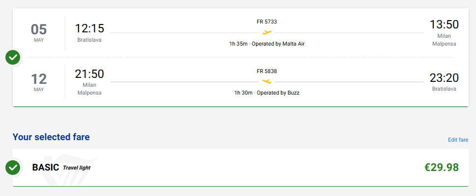 LETENKY DO TALIANSKA - Miláno z Bratislavy v májových termínoch od 30 eur