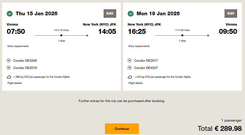 LETENKY DO USA - New York z Viedne začiatkom roka od 290 eur