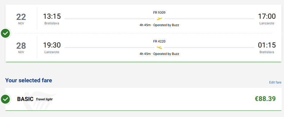 Lanzarote z Bratislavy s letenkami od 88 eur