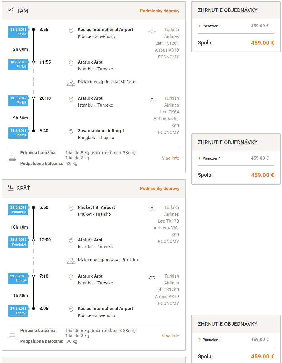 Multi-city leteniek z Košíc do Bangkoku a s návratom z Phuketu od 459 eur