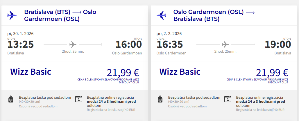 Nórske Oslo aj na predĺžený víkend s letenkami z Bratislavy od 44 eur