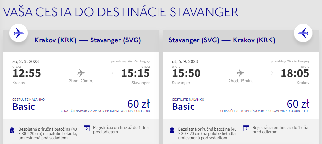 Nórsky Stavanger - Letenky z Krakova už od 27 eur