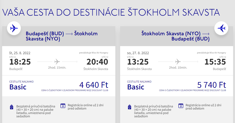 Štokholm cez letné prázdniny s letenkami z Budapešti od 26 eur