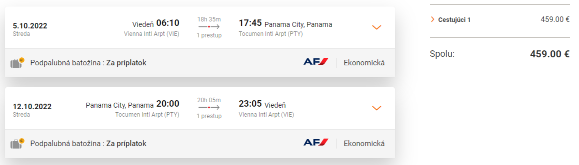 PANAMA - Spiatočné letenky z Viedne od 459 eur
