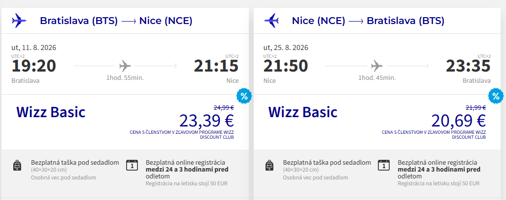 PRÁZDNINY NA FRANCÚZSKEJ RIVIÉRE - Nice z Bratislavy s letenkami od 44 eur