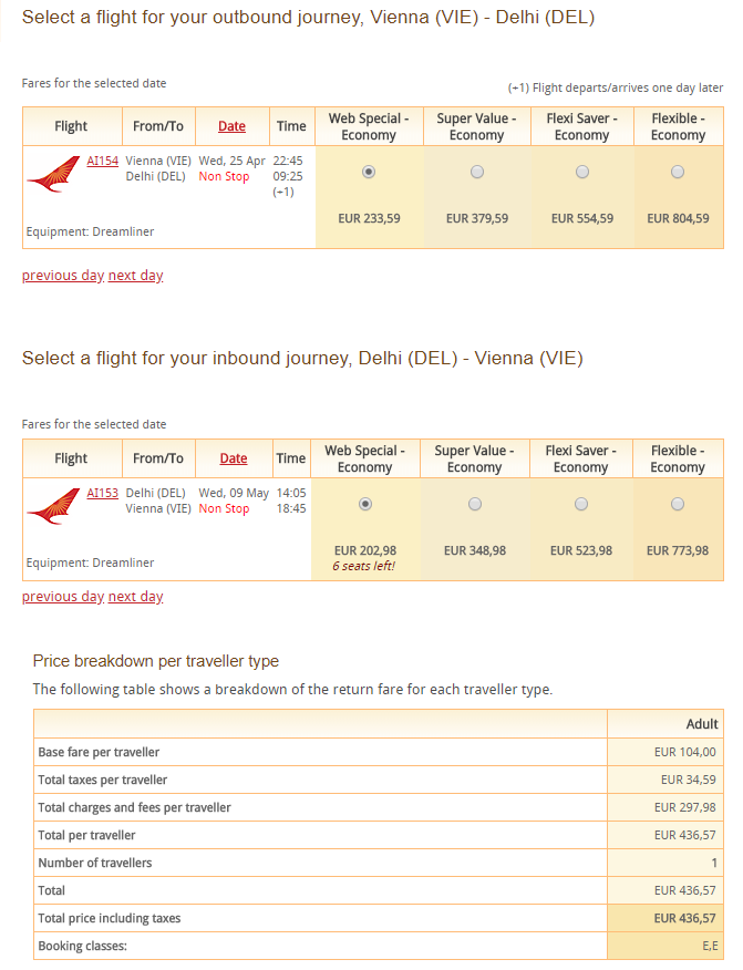 PRIAME LETY DO INDIE - Dillí z Viedne s Air India od 437 eur
