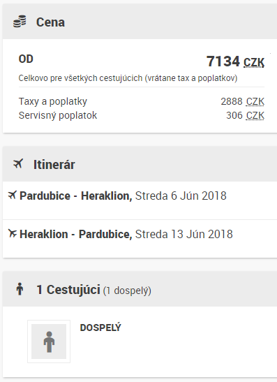 Letenky Pardubice - Heraklion