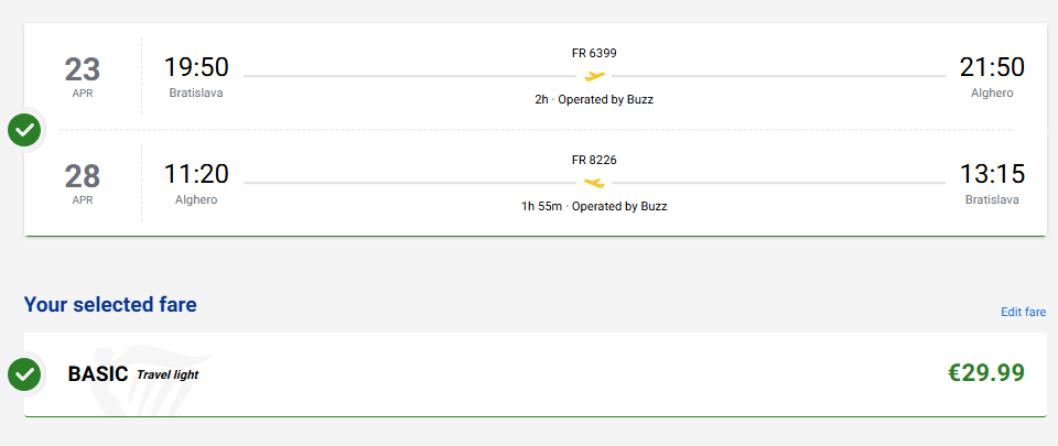 SARDÍNIA Z BRATISLAVY - Alghero v jarných termínoch s letenkami od 30 eur