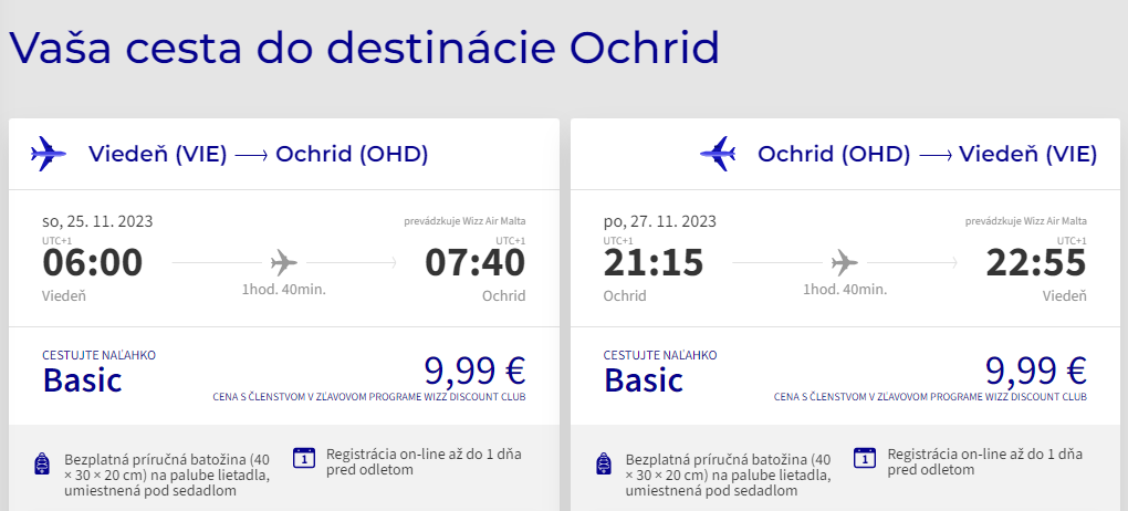 SEVERNÉ MACEDÓNSKO - Ohrid z Viedne koncom roka s letenkami od 20 eur