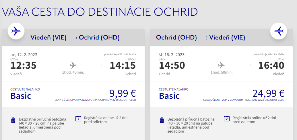 SEVERNÉ MACEDÓNSKO - Ohrid z Viedne s letenkami od 35 eur