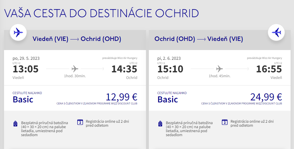 SEVERNÉ MACEDÓNSKO - Ohrid z Viedne s letenkami od 38 eur