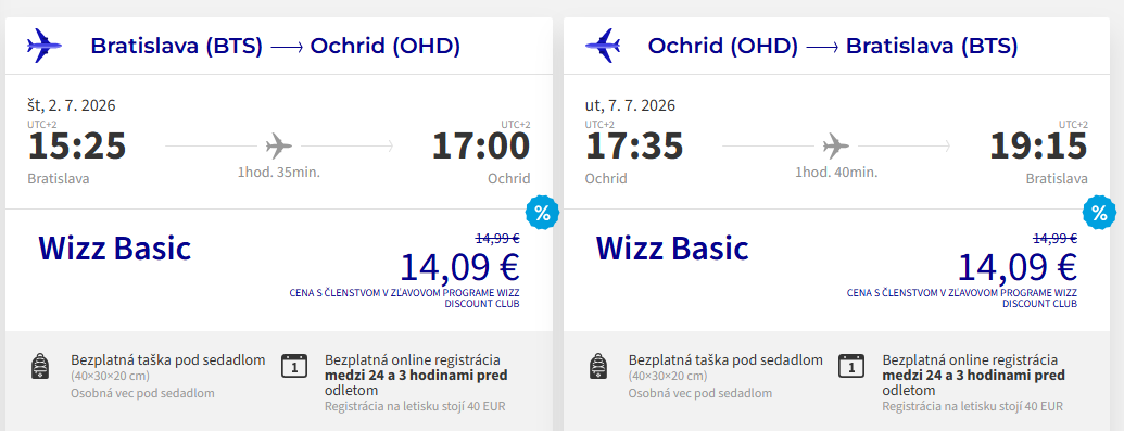 SEVERNÉ MACEDÓNSKO CEZ LETNÉ PRÁZDNINY - Ohrid z Bratislavy s letenkami od 28 eur