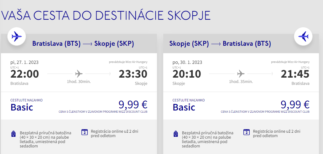 Skopje z Bratislavy na predĺžený víkend s letenkami od 20 eur