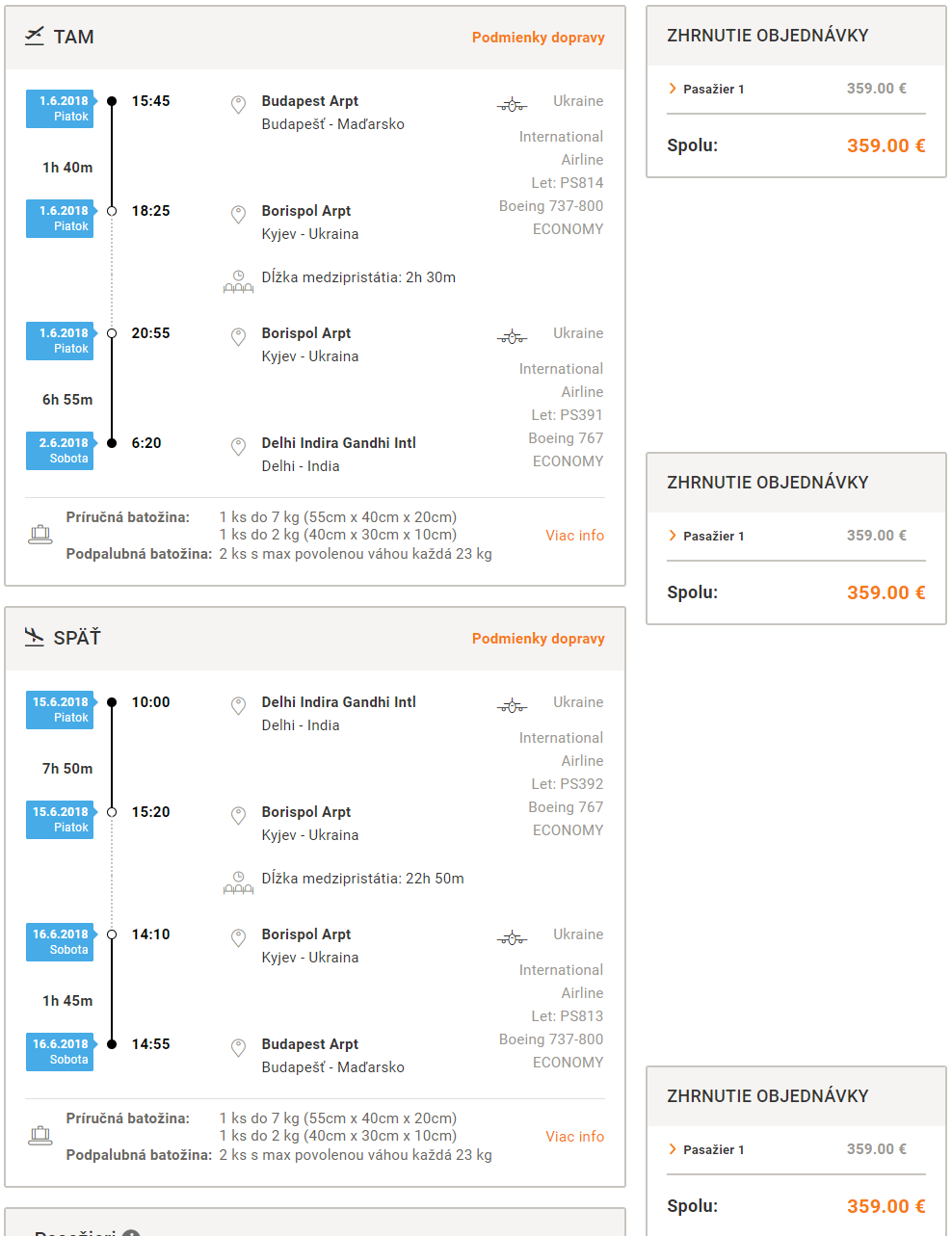 Spiatočné letenky z Budapešti do Dillí od 359 eur