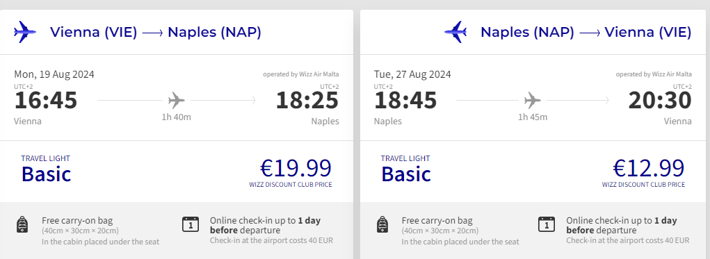TALIANSKO - Neapol z Viedne s letenkami od 33 eur