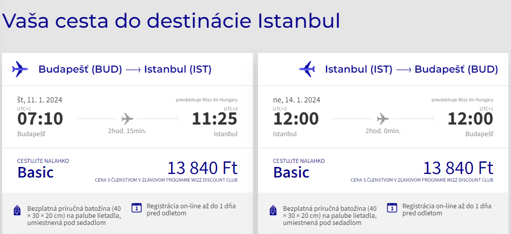 TURECKO - Z Budapešti do Istanbulu. Spiatočné letenky od 72 eur