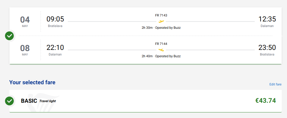 TURECKO Z BRATISLAVY - Dalaman s letenkami od 44 eur