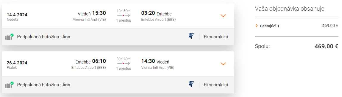 UGANDA - Entebbe z Viedne s letenkami od 459 eur