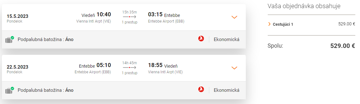 UGANDA S TURKISH AIRLINES - Entebbe z Viedne s letenkami od 529 eur